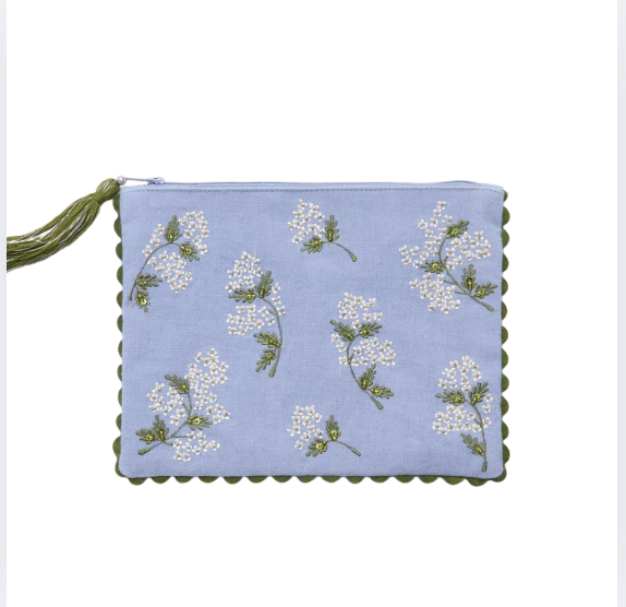 Hydrangea Pouch Large blue
