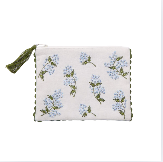 Hydrangea Pouch Large white