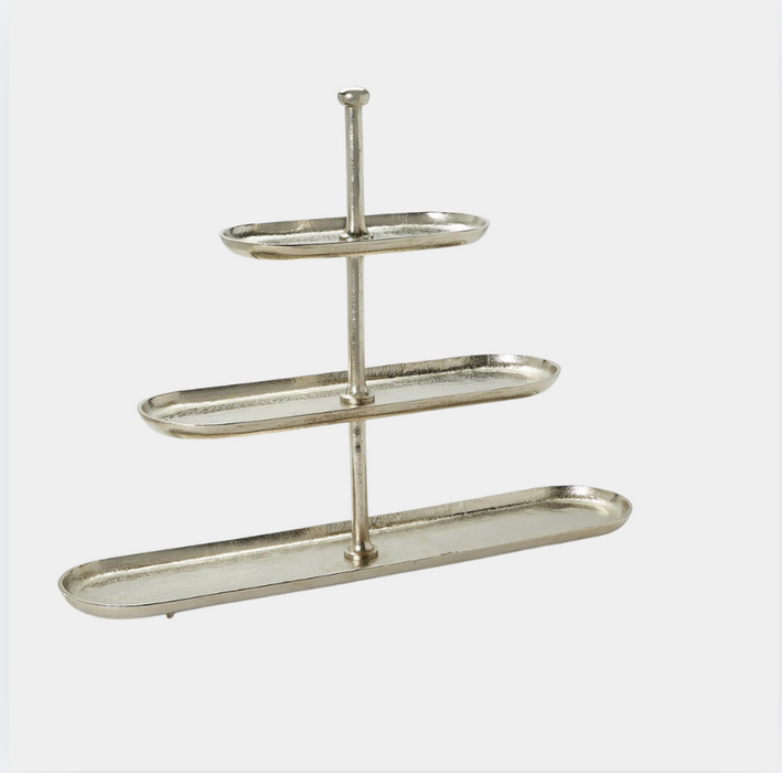 Silver 3 Tier Server aluminum
