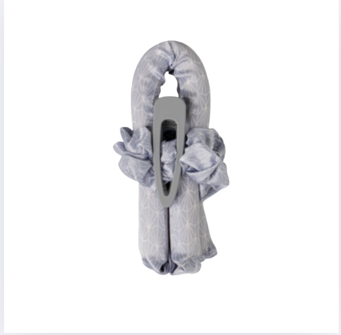 Silky Soft Hair Cutler silver geometric