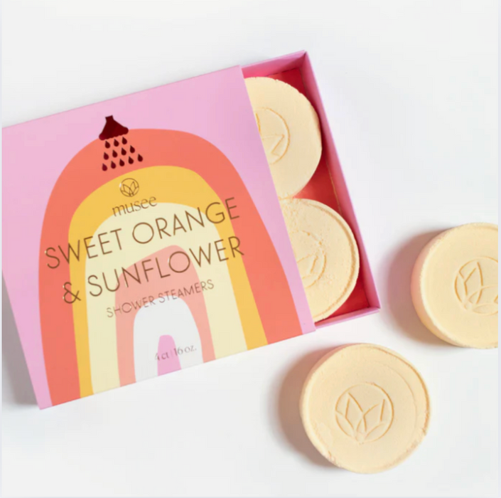 Shower Steamer Set/4 Orange + Sunflower