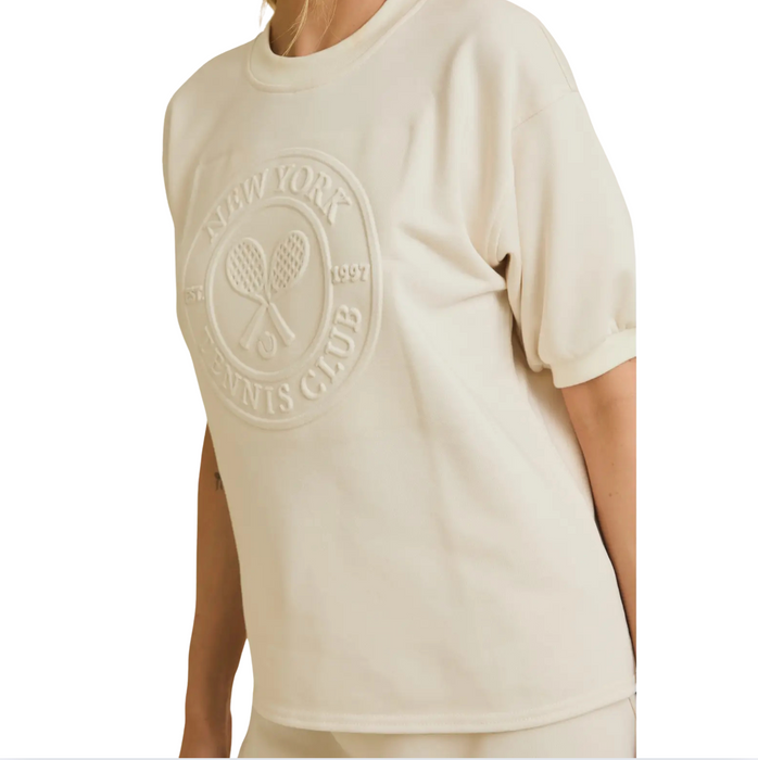 NY Tennis Sweatshirt Cream