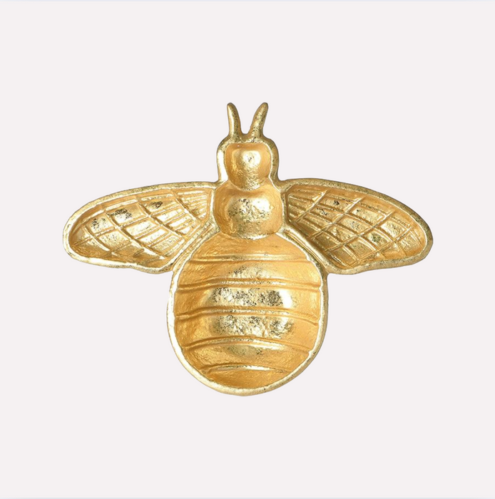 Iron Gold Bee Dish
