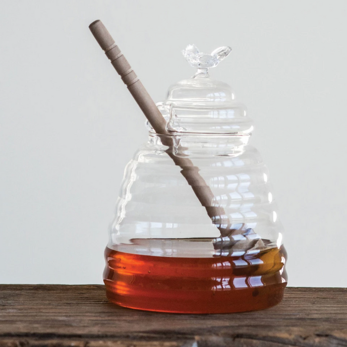 Glass Honey Jar