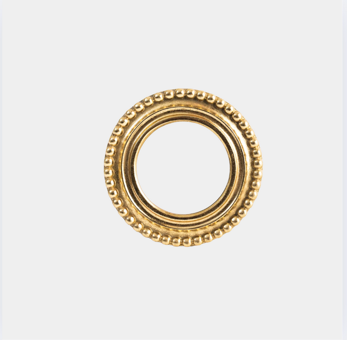 Gold Beaded Textured Frame small  round