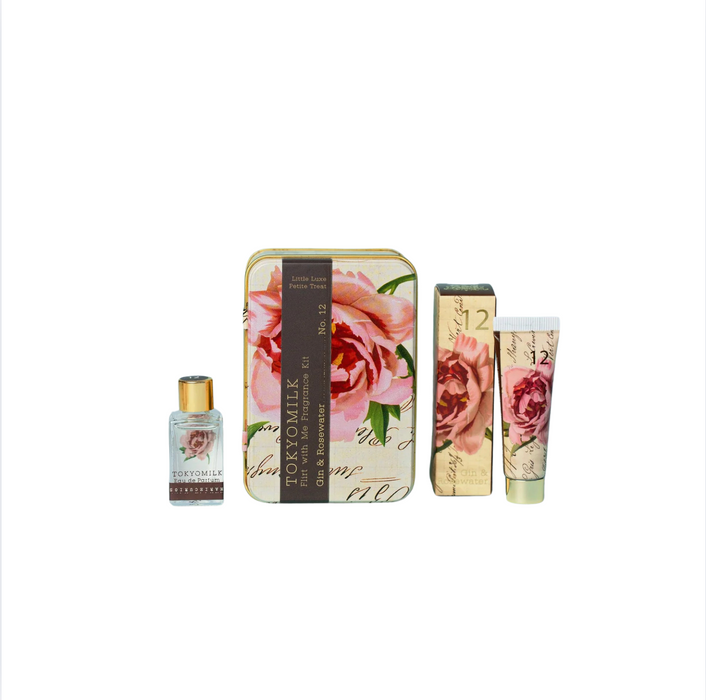 Tokyo Milk Flirt With Me Fragrance Kit Gin & Rosewater