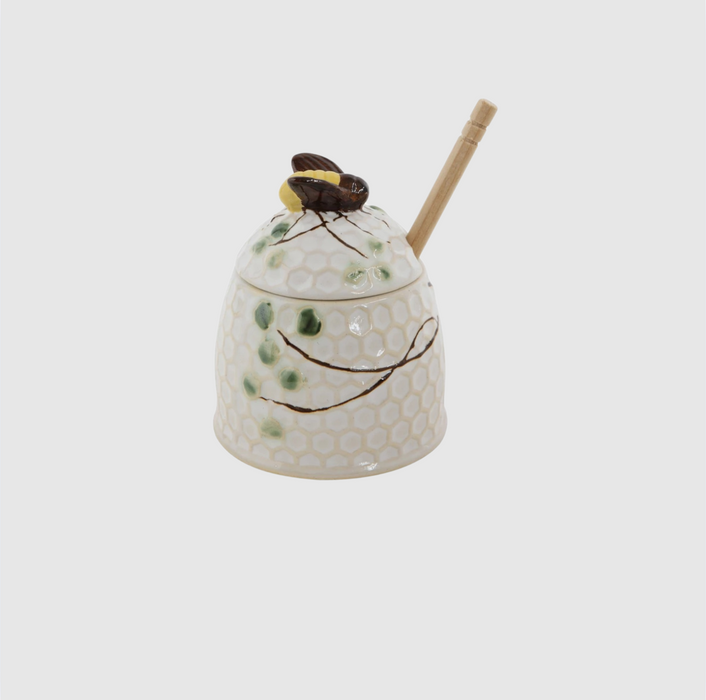 Honey Jar With Dipper