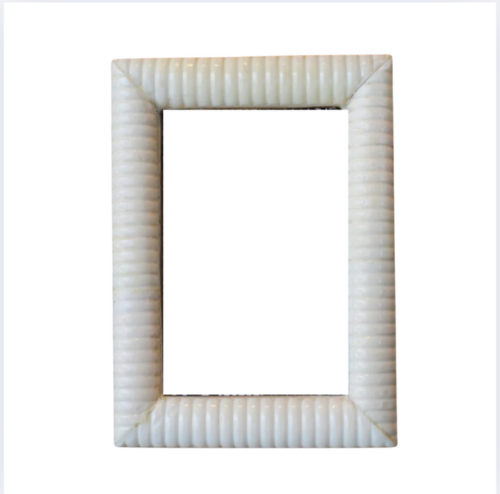 Hand Carved Bone Frame 7.5x5.5