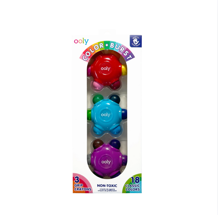 Color Burst Grip Crayons