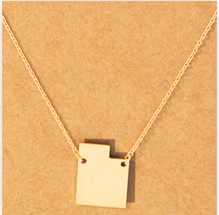Gold Charm Necklace Utah