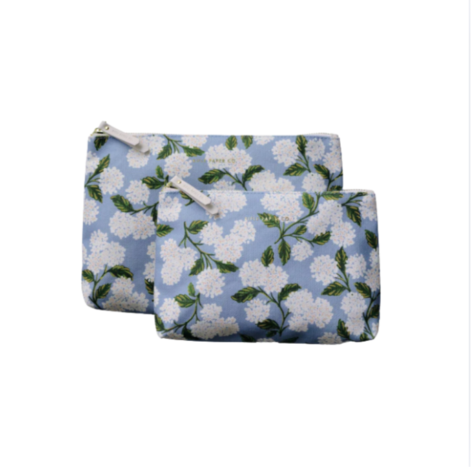 Hydrangea Zip Pouch Med