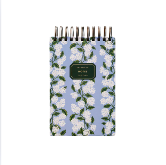 Hydrangea Desktop Spiral Notepad
