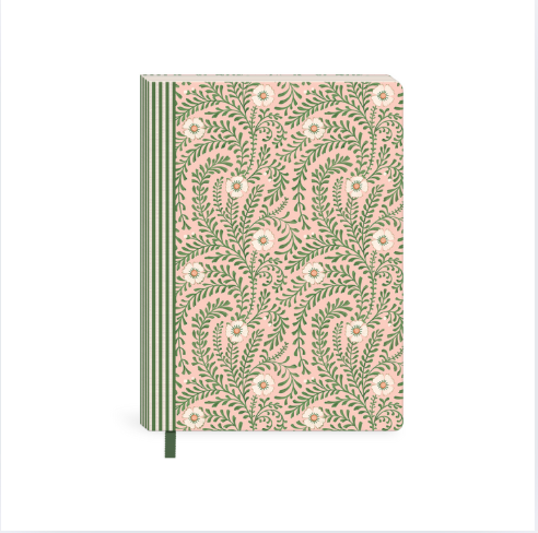 Journal Contrast Spine 6x8.25 Pink Floral