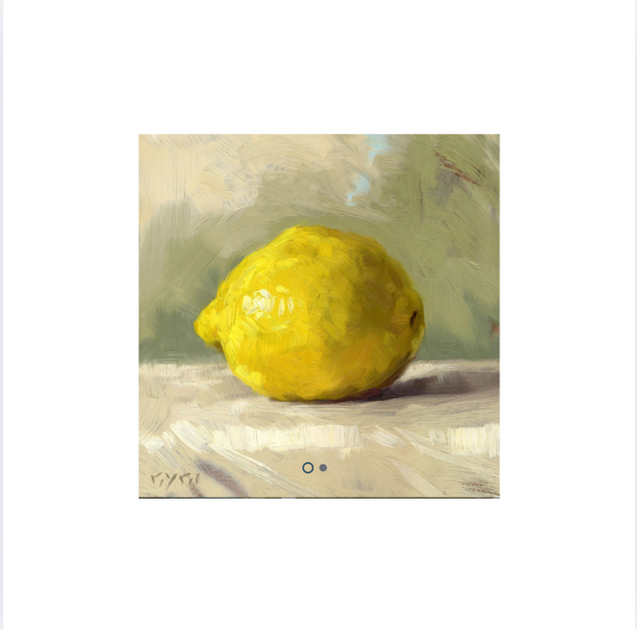 Giclee Wall Art 5x5 Lemon