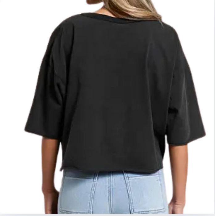 SHORT SLEEVE SWEATSHIRT