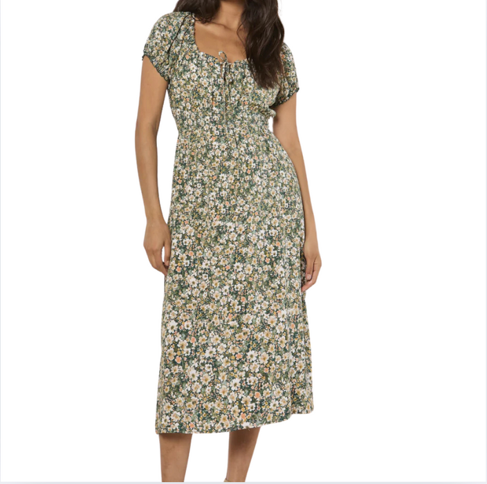 WATERCOLOR MIDI DRESS