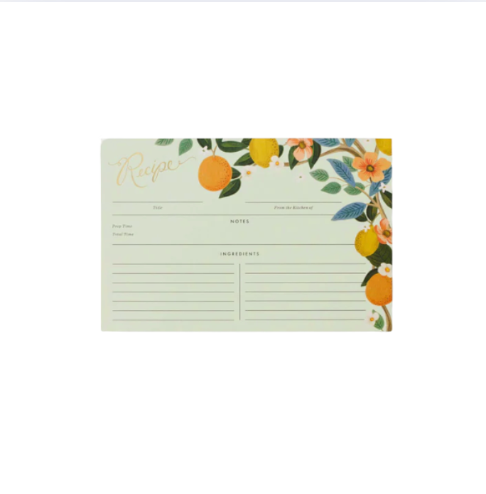 Recipe Cards Citrus Grove