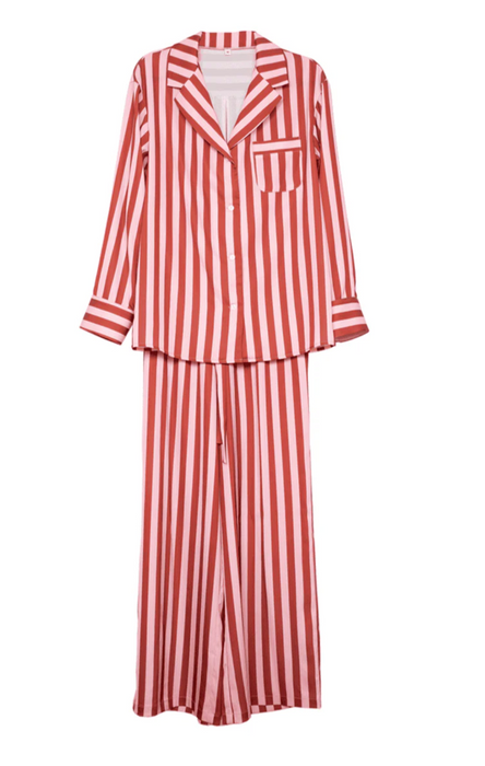 Striped Satin PJ Set