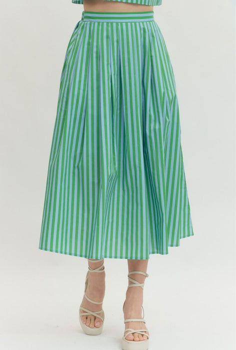 Striped Skirt & Top Set