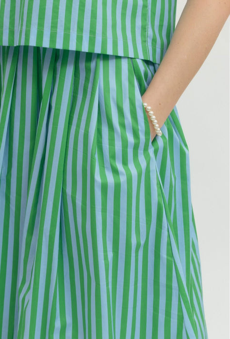 Striped Skirt & Top Set