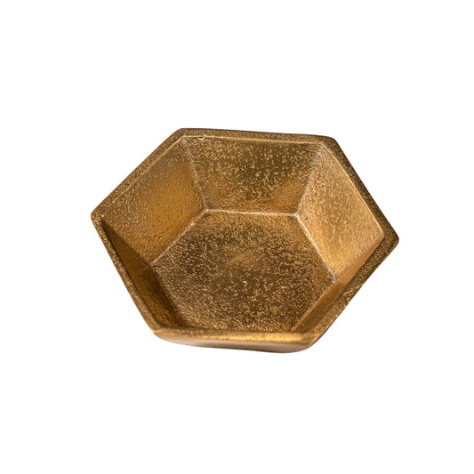 GOLD OCTOGON BOWL 4"