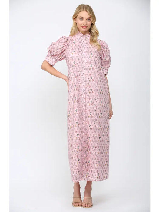 Floral Button Down Maxi Dress