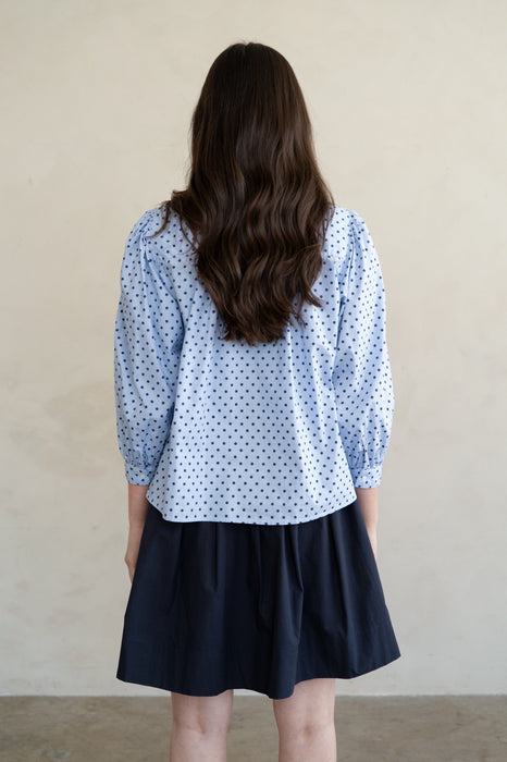 Polka Dot Button Up Blouse
