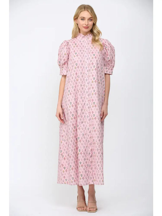 Floral Button Down Maxi Dress