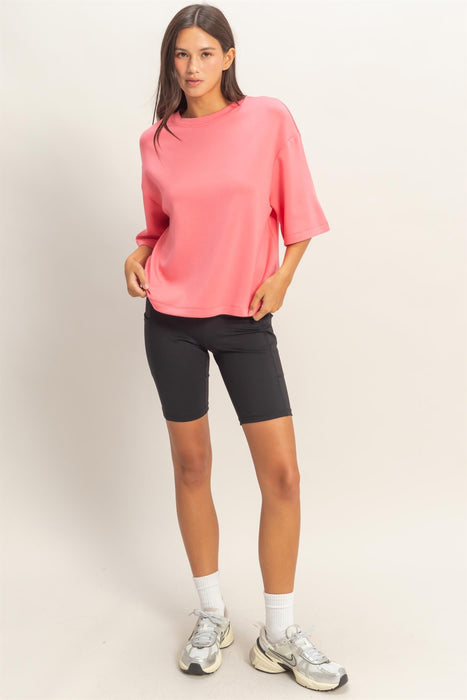 Boxy Tee Taffy Pink