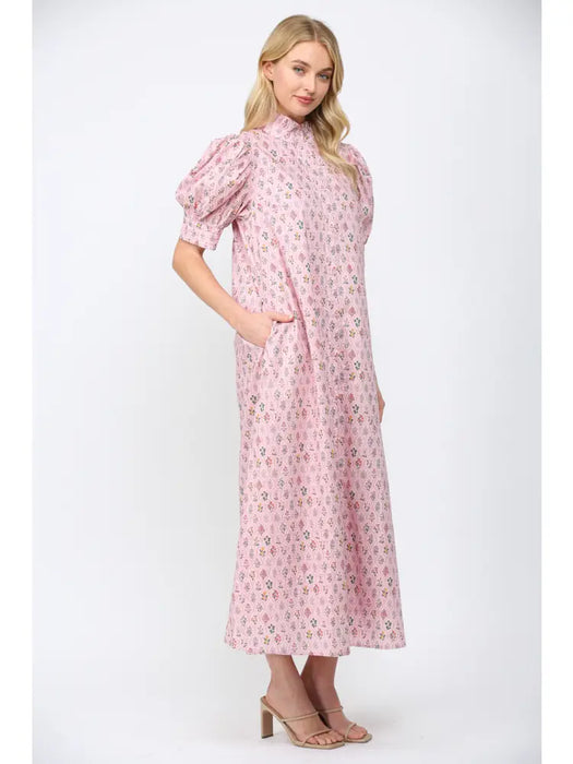 Floral Button Down Maxi Dress