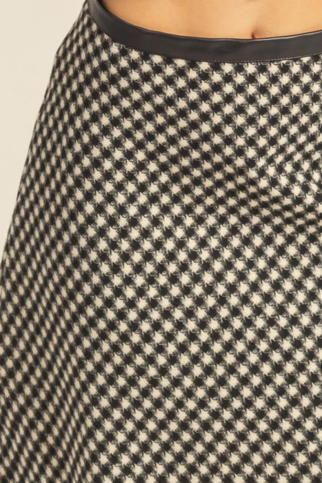 Houndstooth Skirt