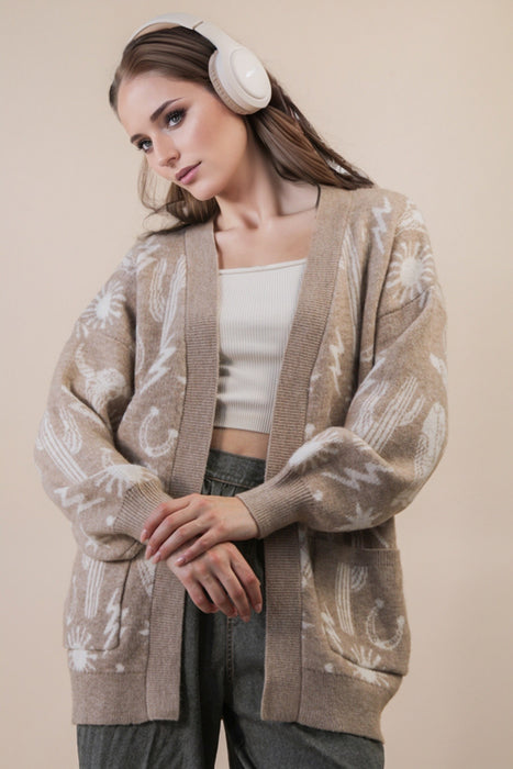 Cowboy Print Sweater