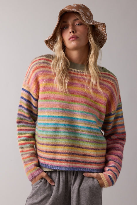 Rainbow Knit Yarn Sweater