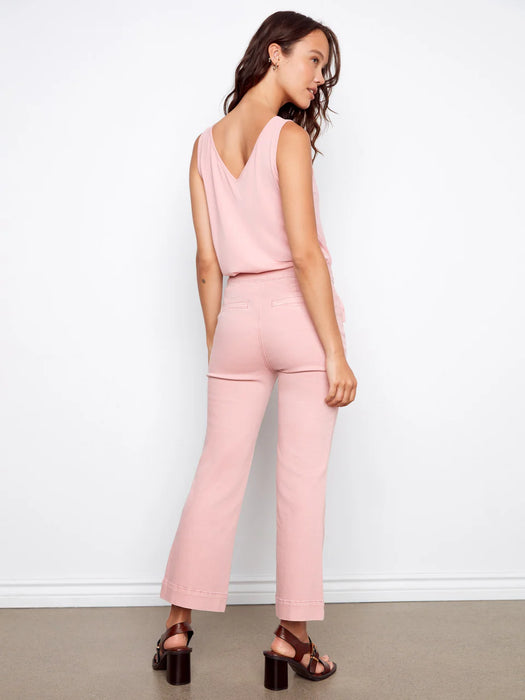Flare Leg Pant with Bow Patch
