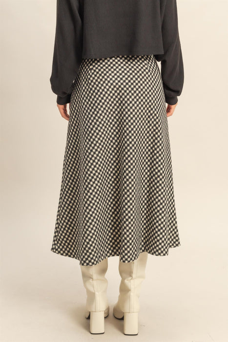 Houndstooth Skirt