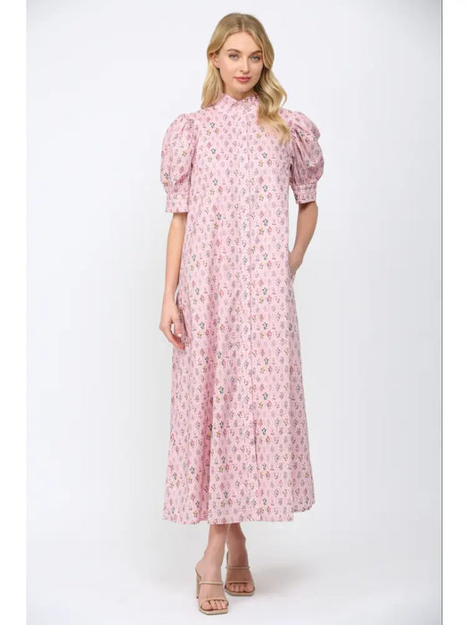 Floral Button Down Maxi Dress