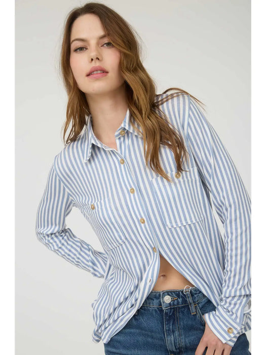 Stripe Button Down Shirt