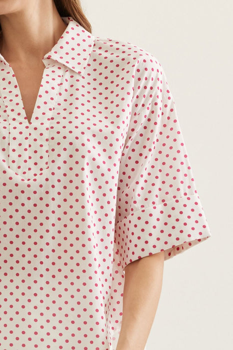 Cuff Sleeve Polka Dot