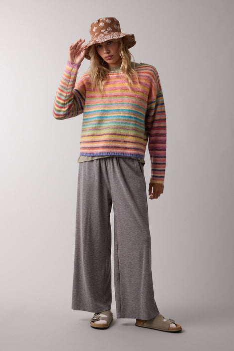 Rainbow Knit Yarn Sweater