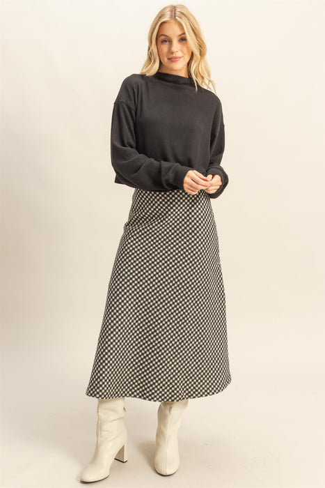 Houndstooth Skirt