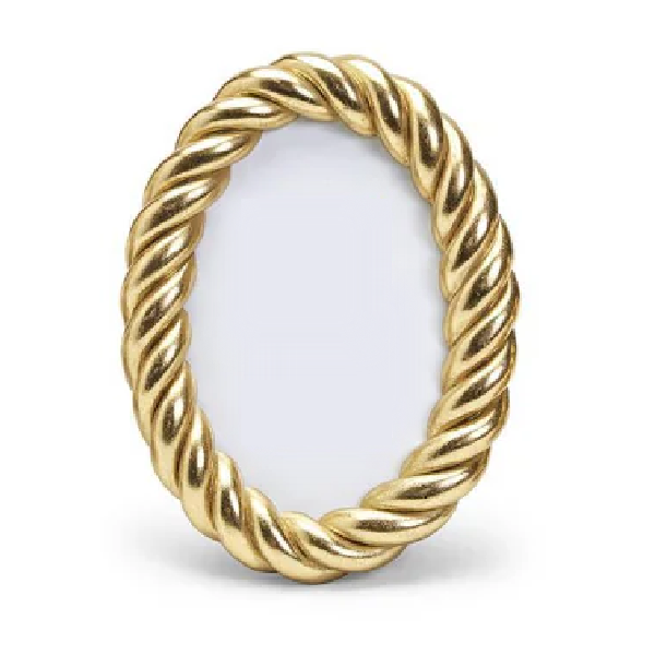 MED. GOLD ROPE FRAME– Amy Boutique
