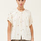 GAUZE EMBROIDERED BLOUSE