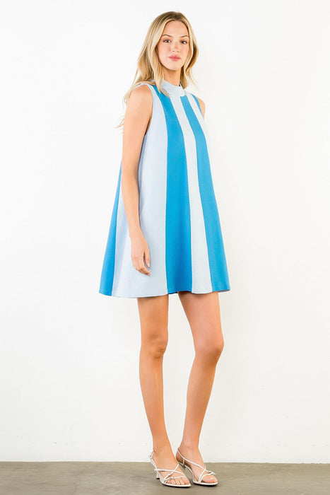 Sleeveless Colorblock Dress
