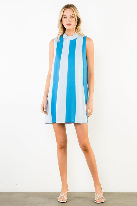 Sleeveless Colorblock Dress