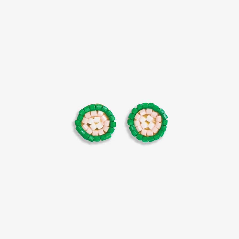 ROWAN BEAD CIRCLE EARRING