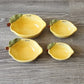 STONEWARE LEMON MEASURING CUPS