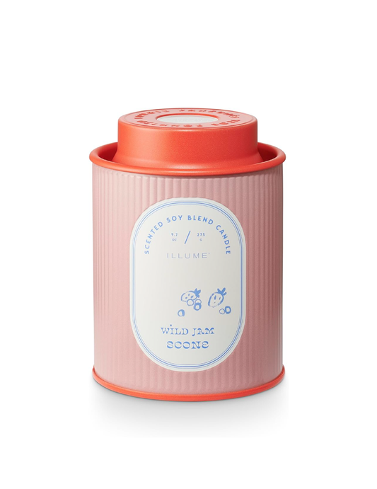 WILD JAM SCONE PRINTED TIN CANDLE