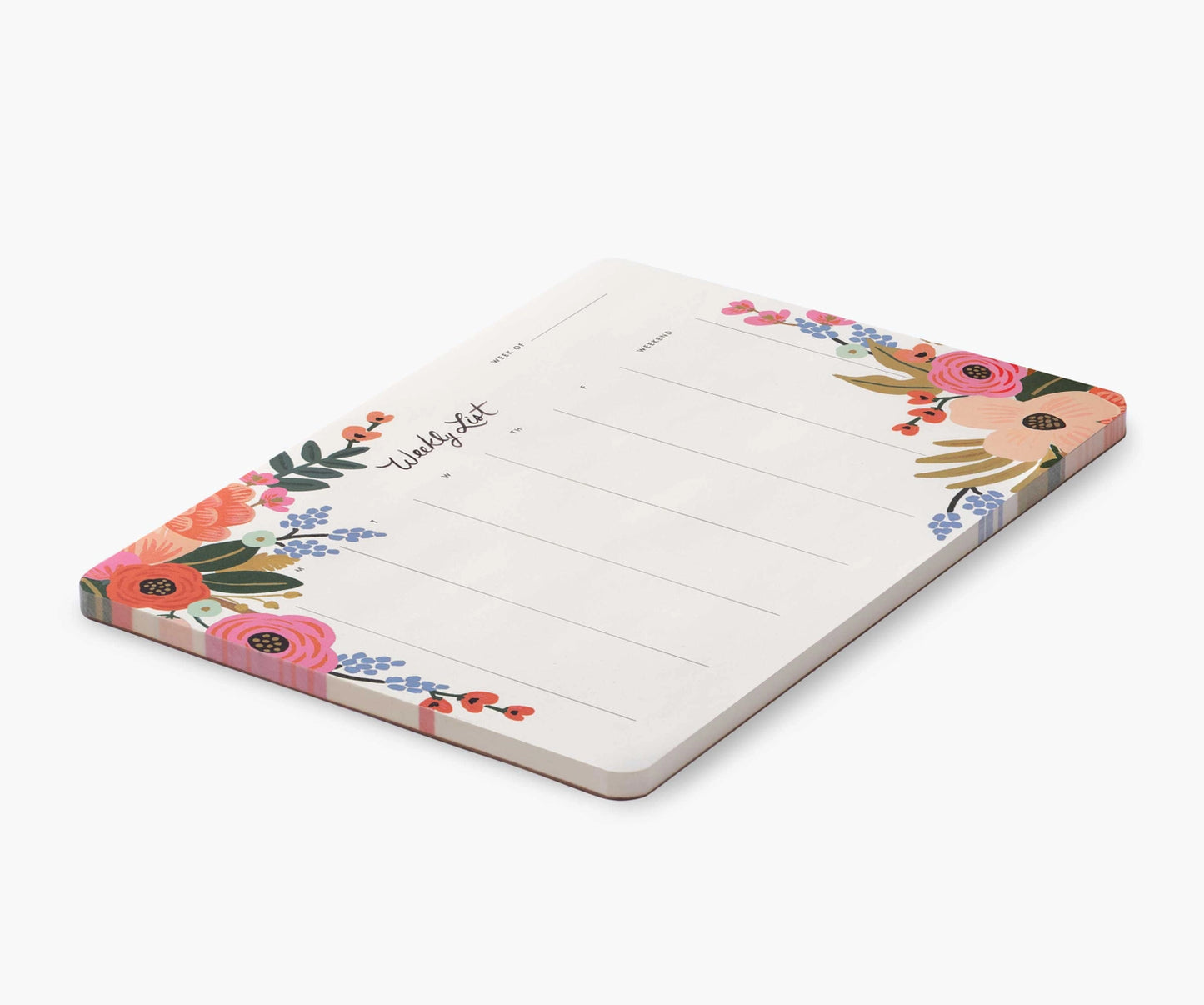 LIVELY FLORAL WEEKLY DESK PAD