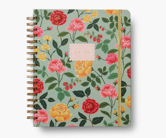 ROSES 17 MO SPIRAL PLANNER HARDCOVER