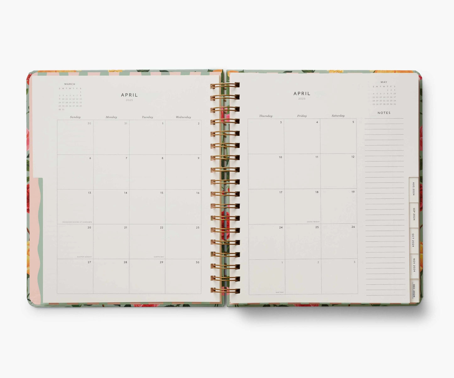 ROSES 17 MO SPIRAL PLANNER HARDCOVER